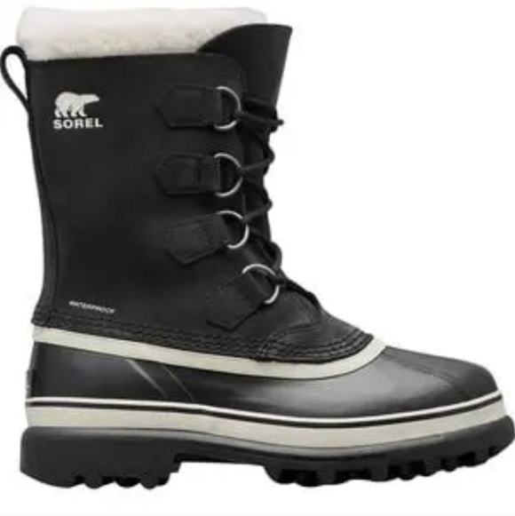 Sorel Women Caribou Waterproof Insulated lined boots rubber shoes sz 8 - Picture 1 of 15